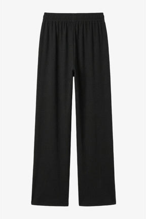 Elastic-Waist Ribbed Pants