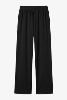 Elastic-Waist Ribbed Pants