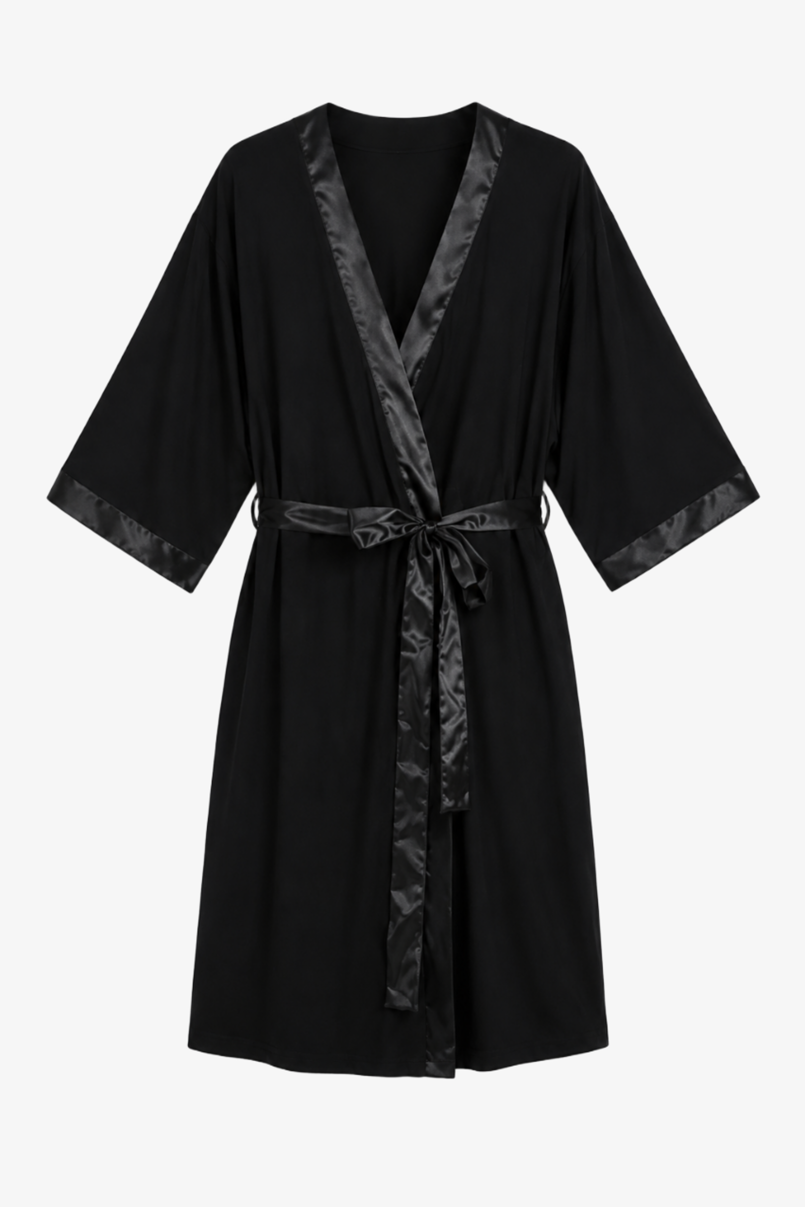 Satin-Trim Robe