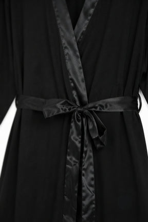 Satin-Trim Robe