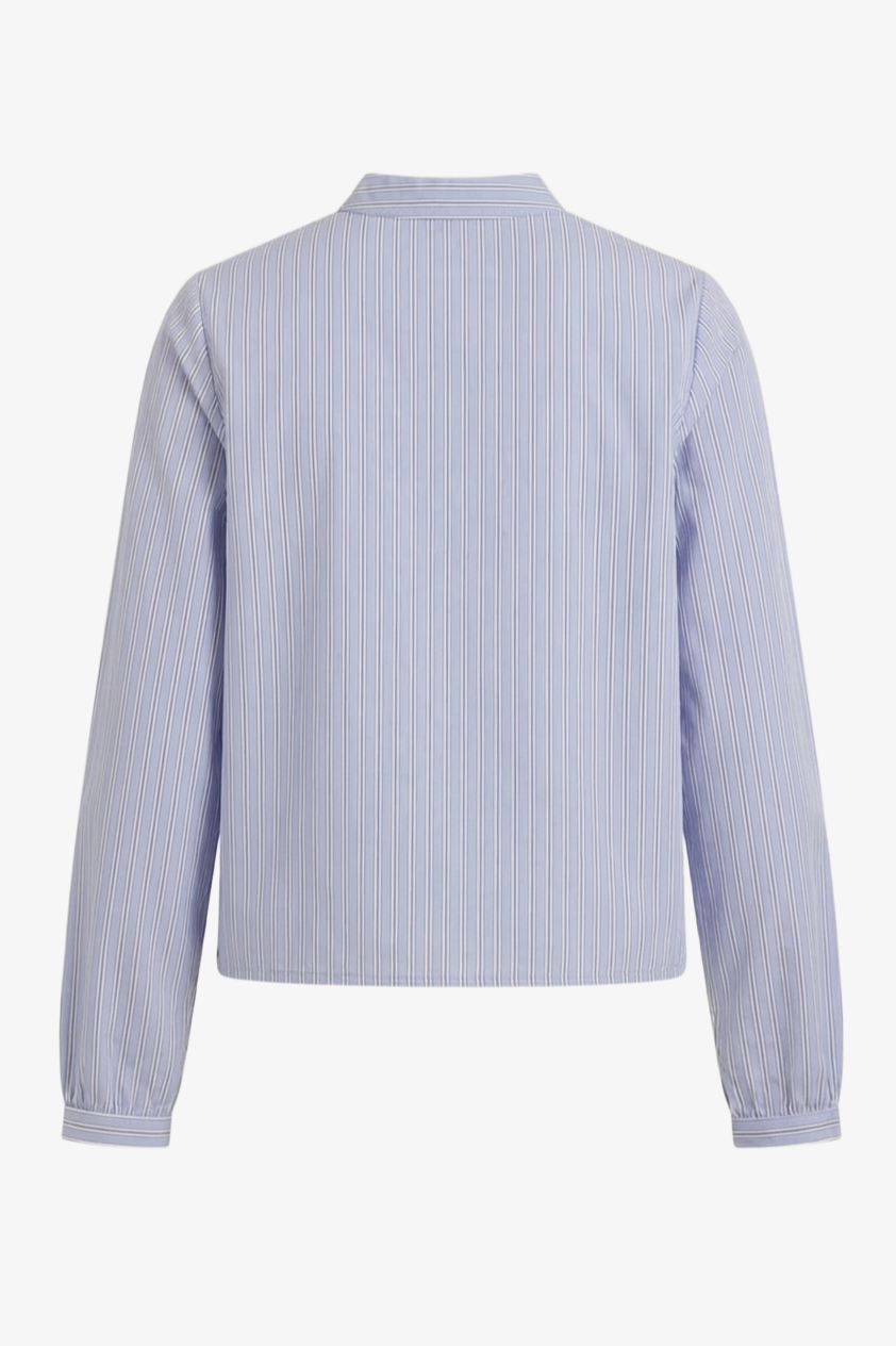 Striped Tie-Front Shirt
