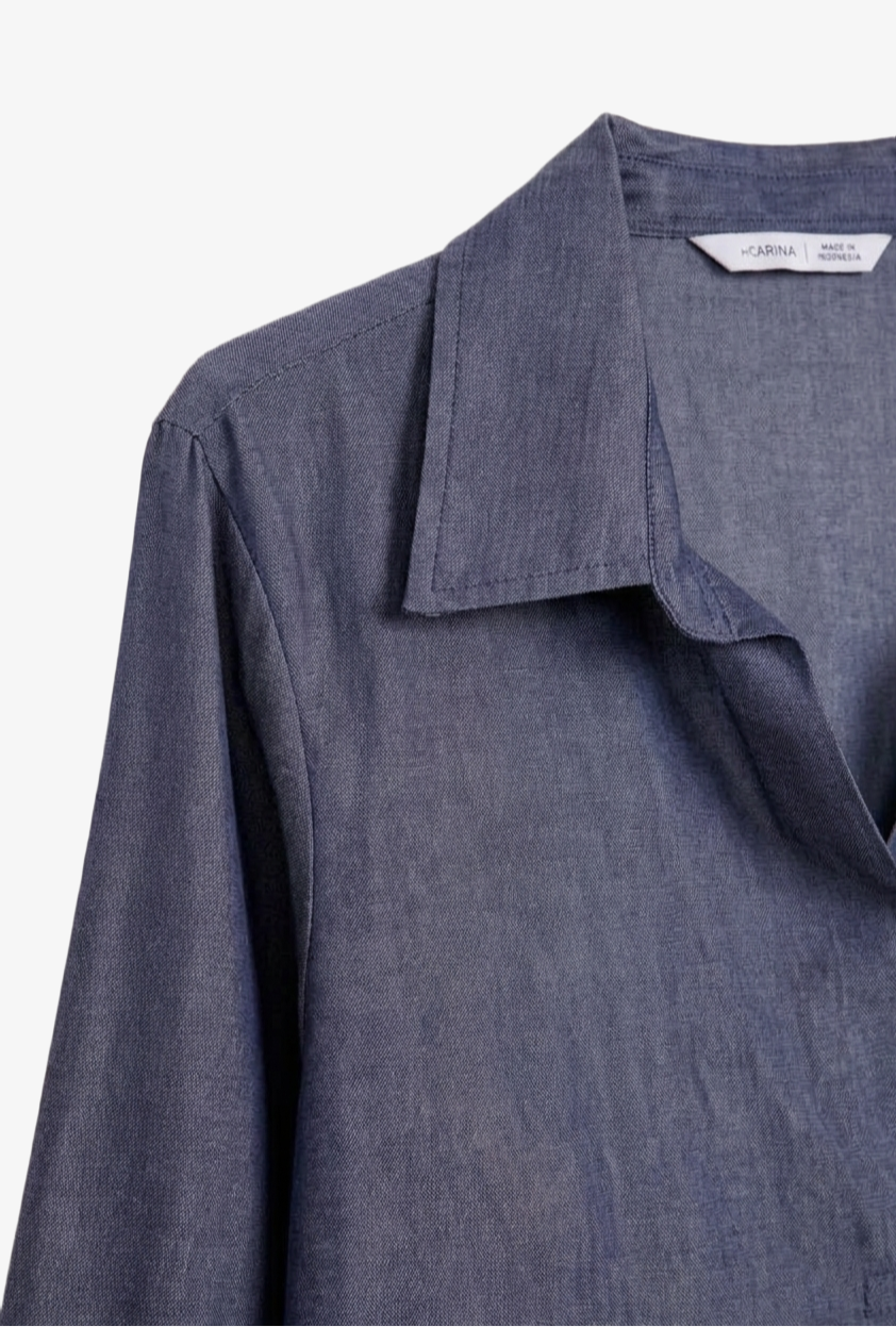 Relaxed High-Low Blouse