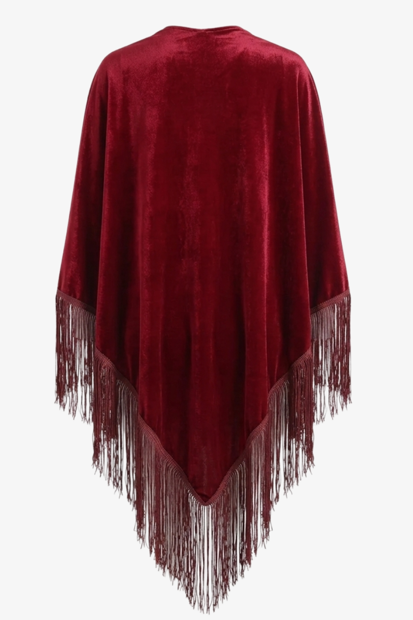 كيمونو قطيفة بتصميم ملفوف