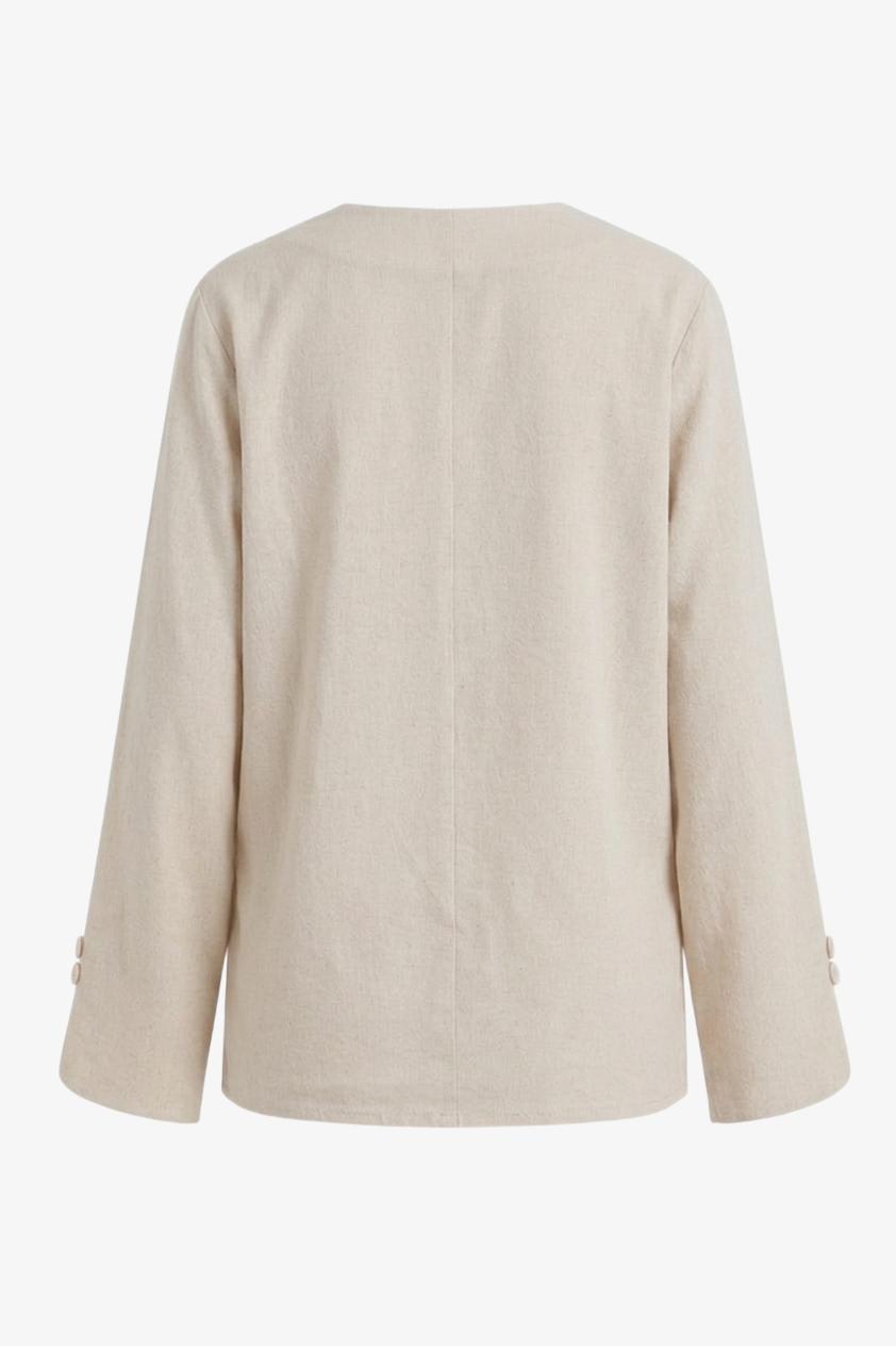V-Neck Relaxed Blouse