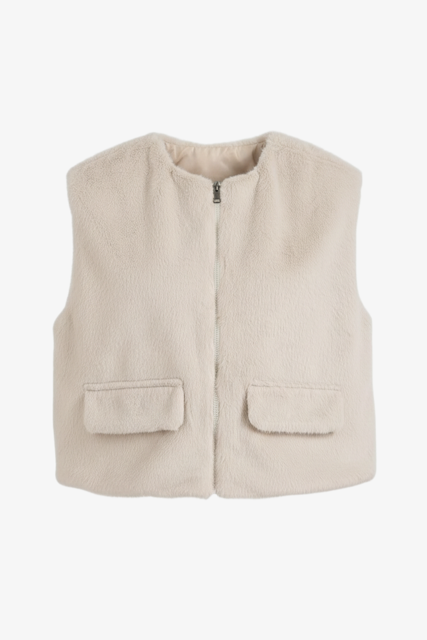 Fur Zip-Up Vest