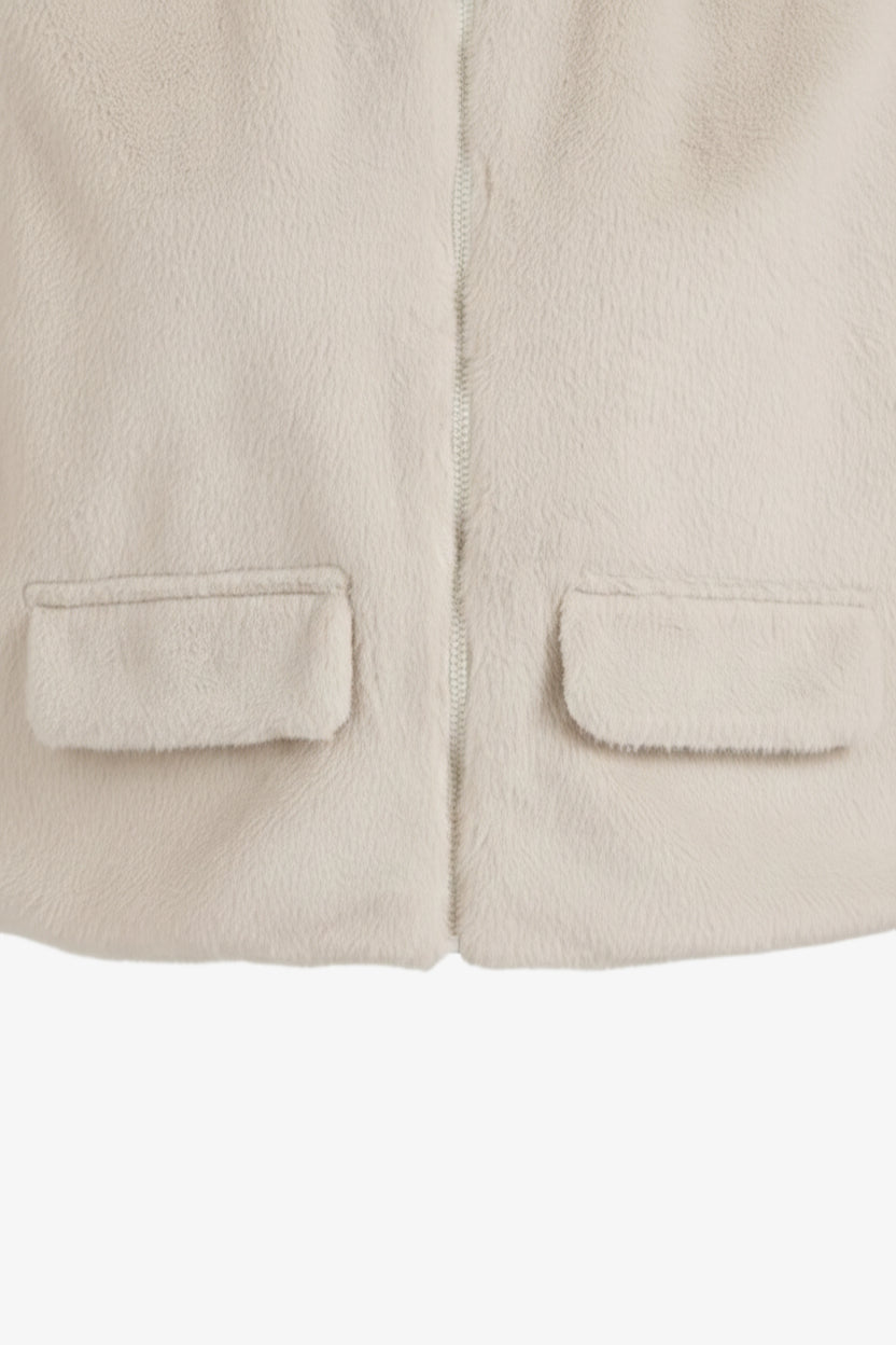 Fur Zip-Up Vest