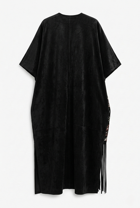 Side-Embroidered Poncho