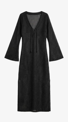 Bell-Sleeve Beach Dress