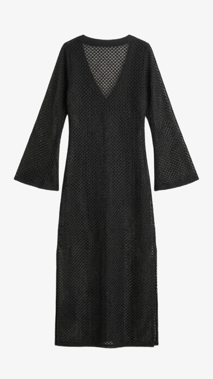 Bell-Sleeve Beach Dress