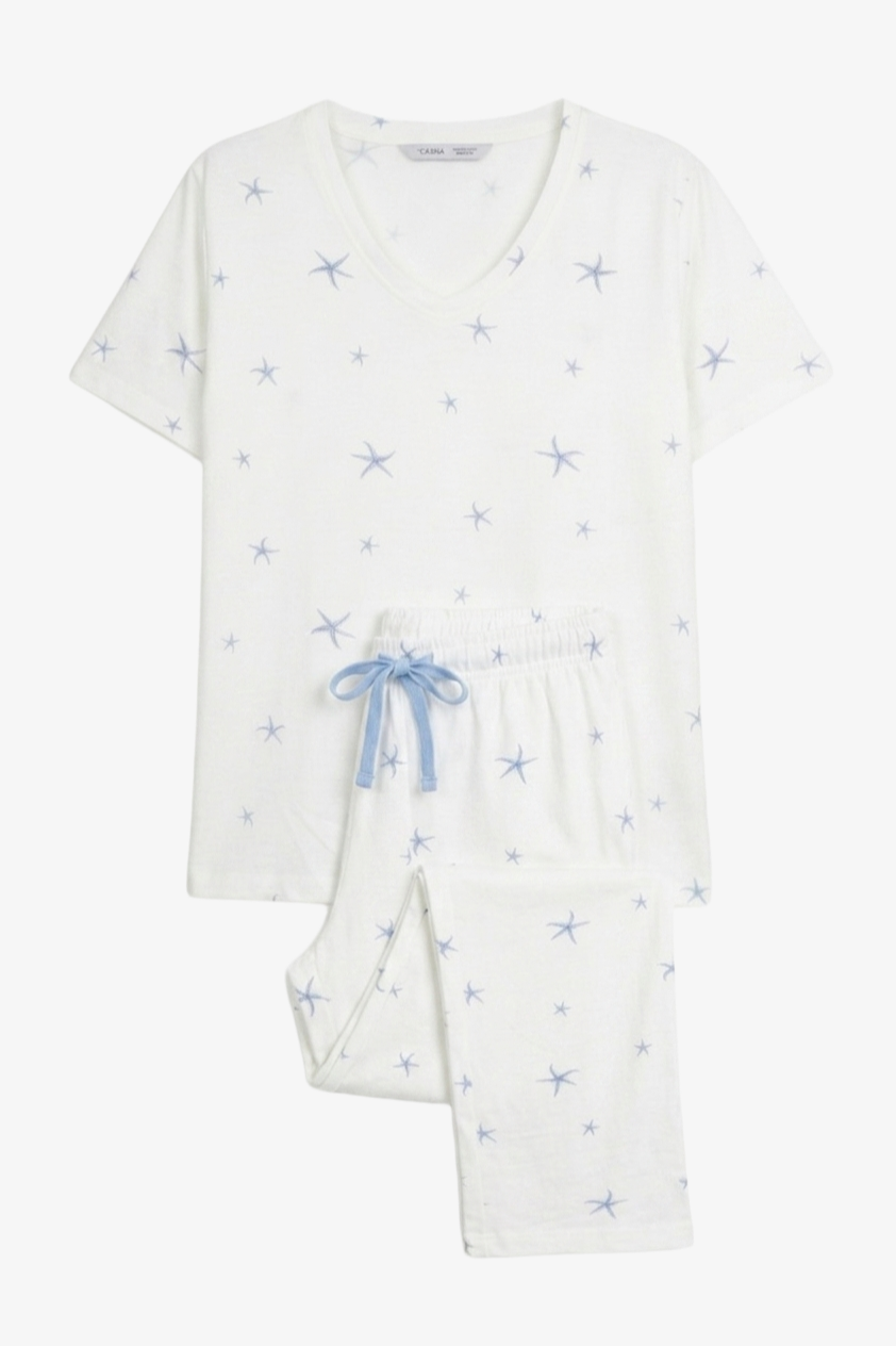 Star Print Pyjama Set