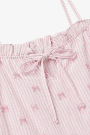 Striped Bow Nightgown