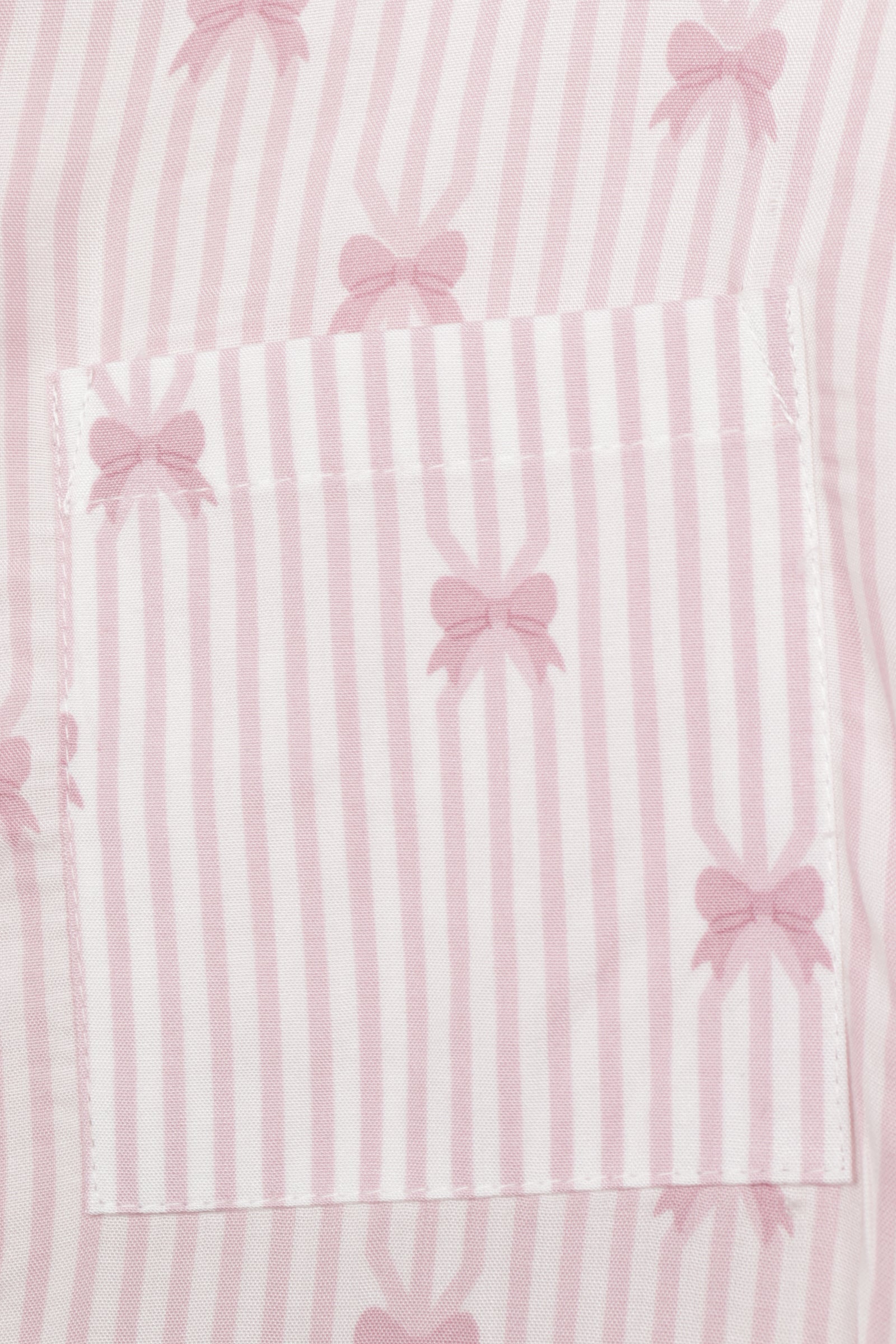 Striped Bow Pyjama Set