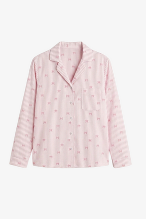 Striped Bow Pyjama Set