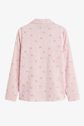 Striped Bow Pyjama Set