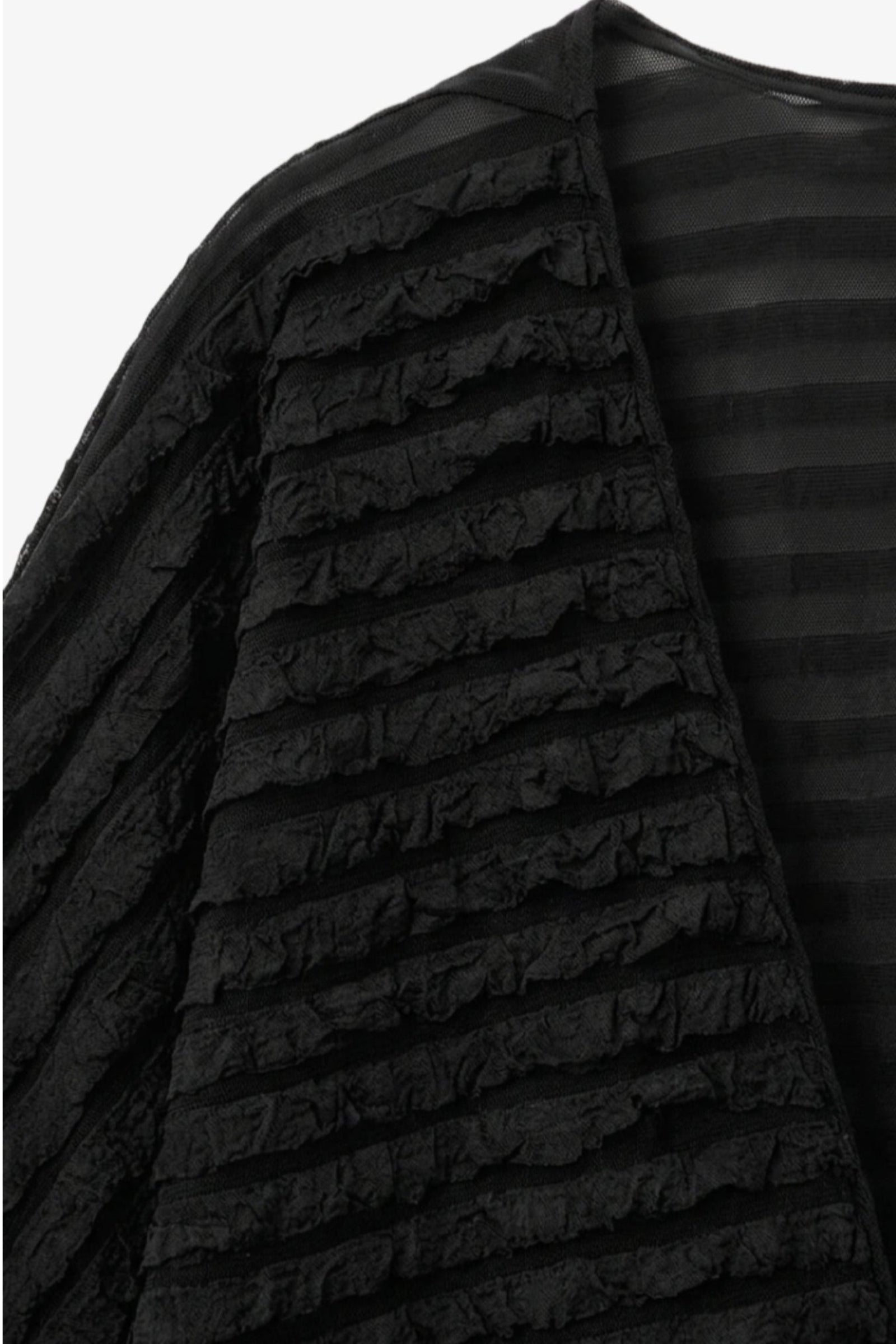 Textured Ruffle Beach Kimono