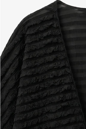 Textured Ruffle Beach Kimono