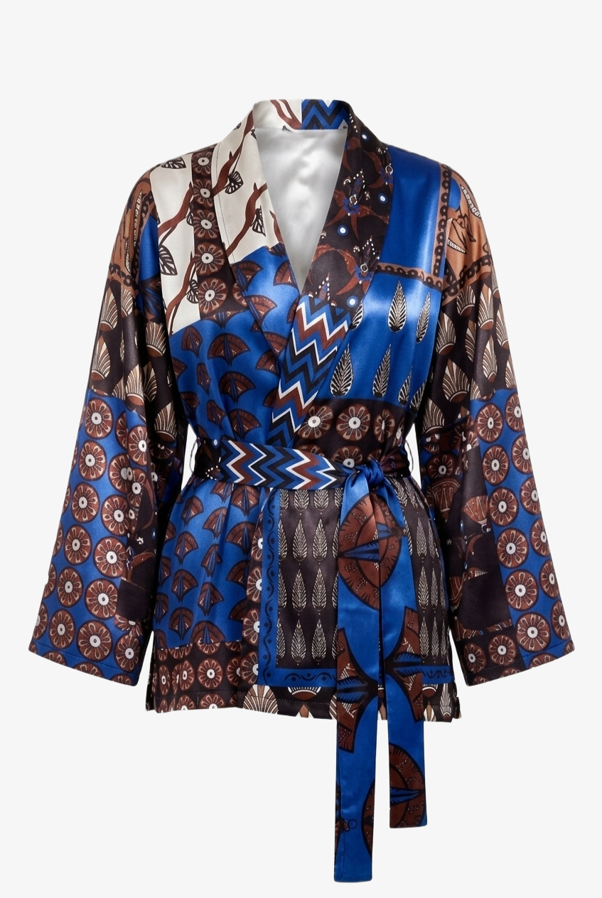 Belted Flowy Kimono