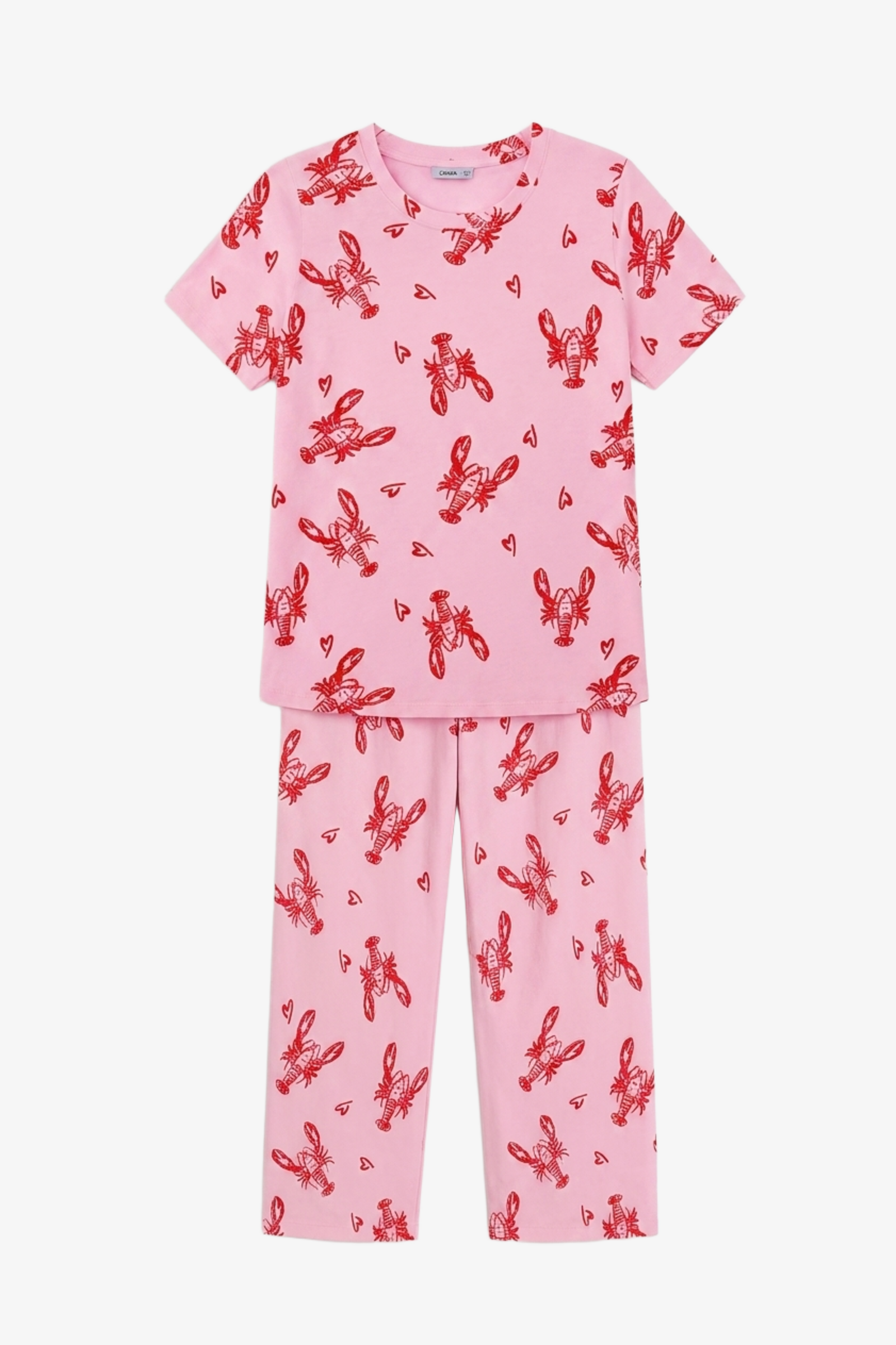 Micro Lobster Print Pyjama Set