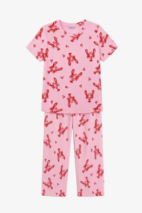 Micro Lobster Print Pyjama Set