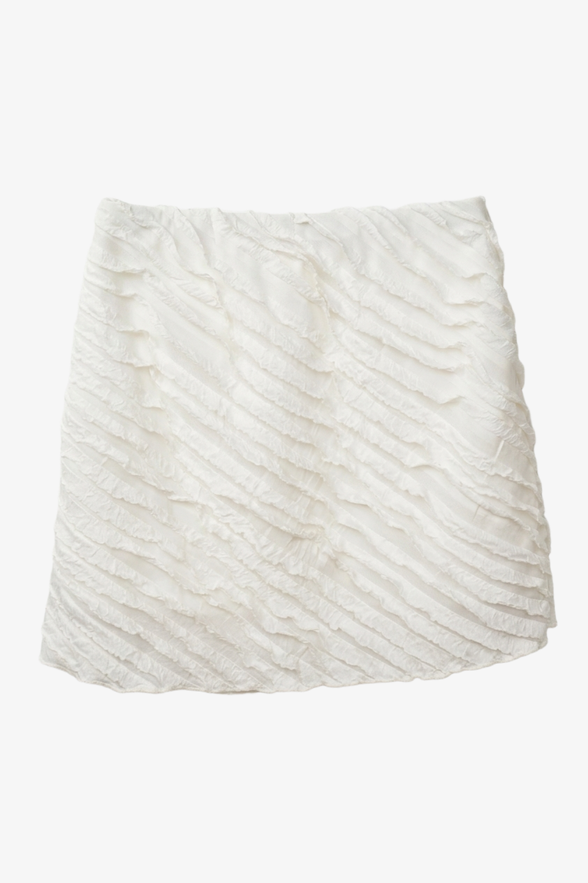 Ruffled Strapless Beach Set