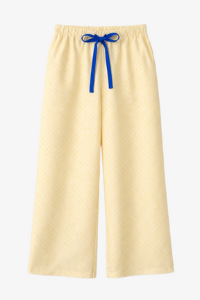 Sleeveless Checkered Pyjama Set