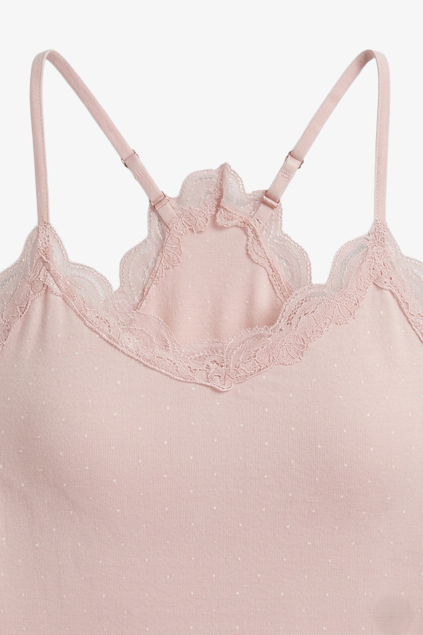 Lace Trim Pyjama Set