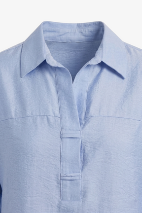 Relaxed High-Low Blouse