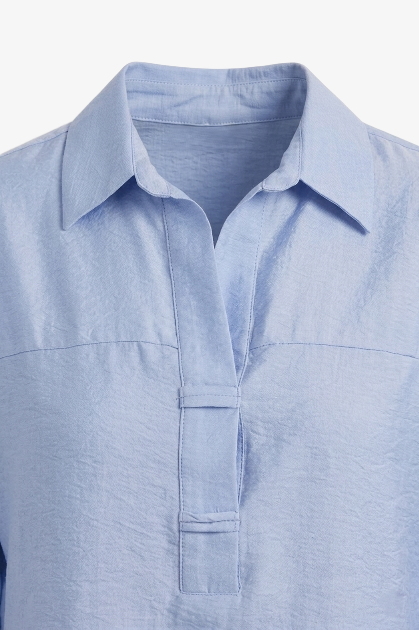 Relaxed High-Low Blouse