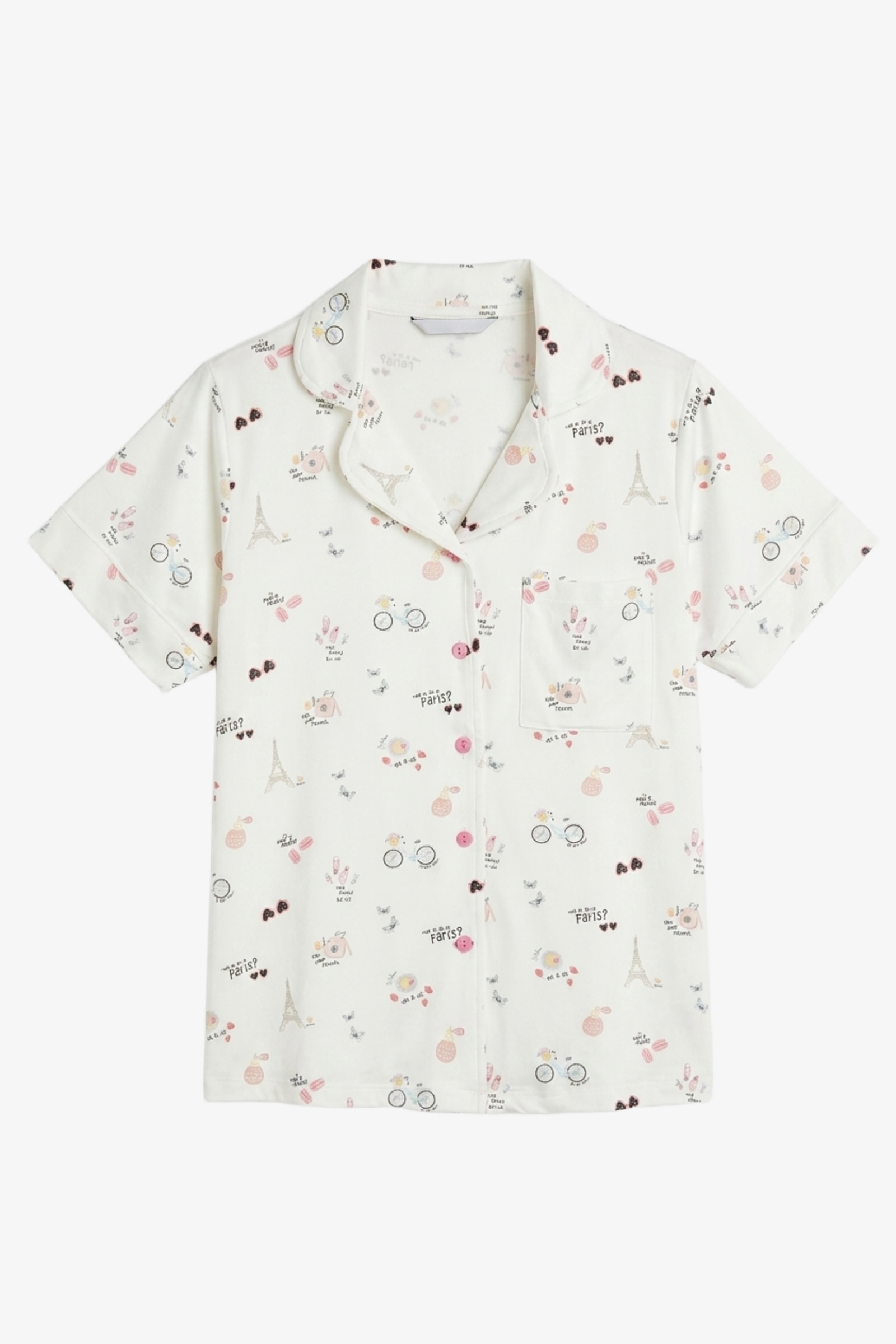 Tossed Graphic Pyjama Set