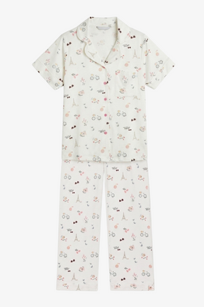 Tossed Graphic Pyjama Set
