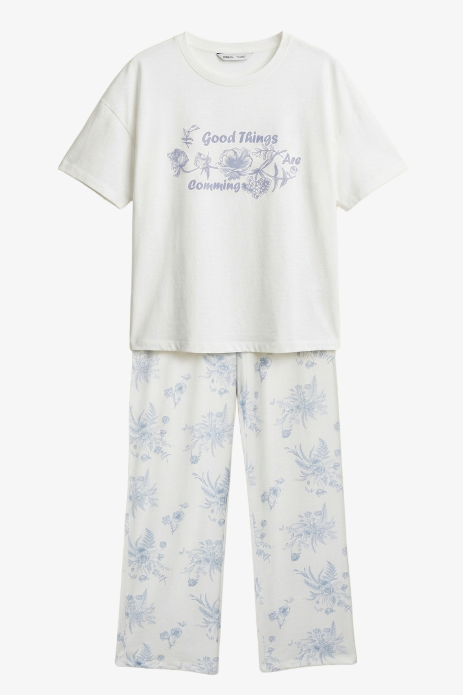 Floral Graphic Pyjama Set