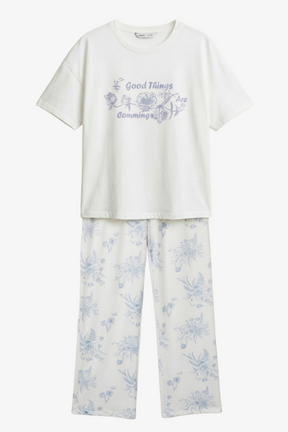 Floral Graphic Pyjama Set