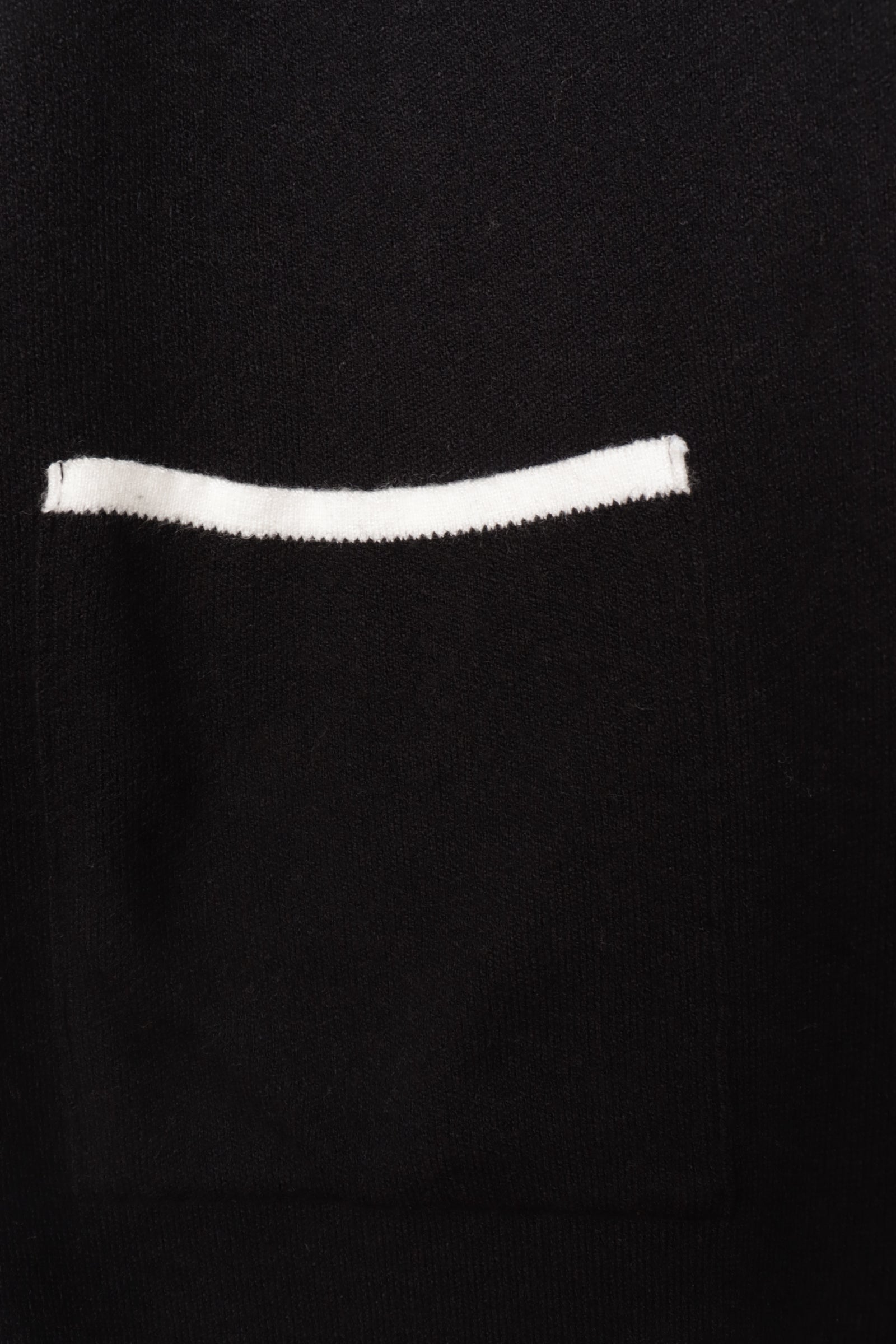 Contrast-Trim Buttoned Top