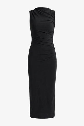 Ruched Sleeveless Dress