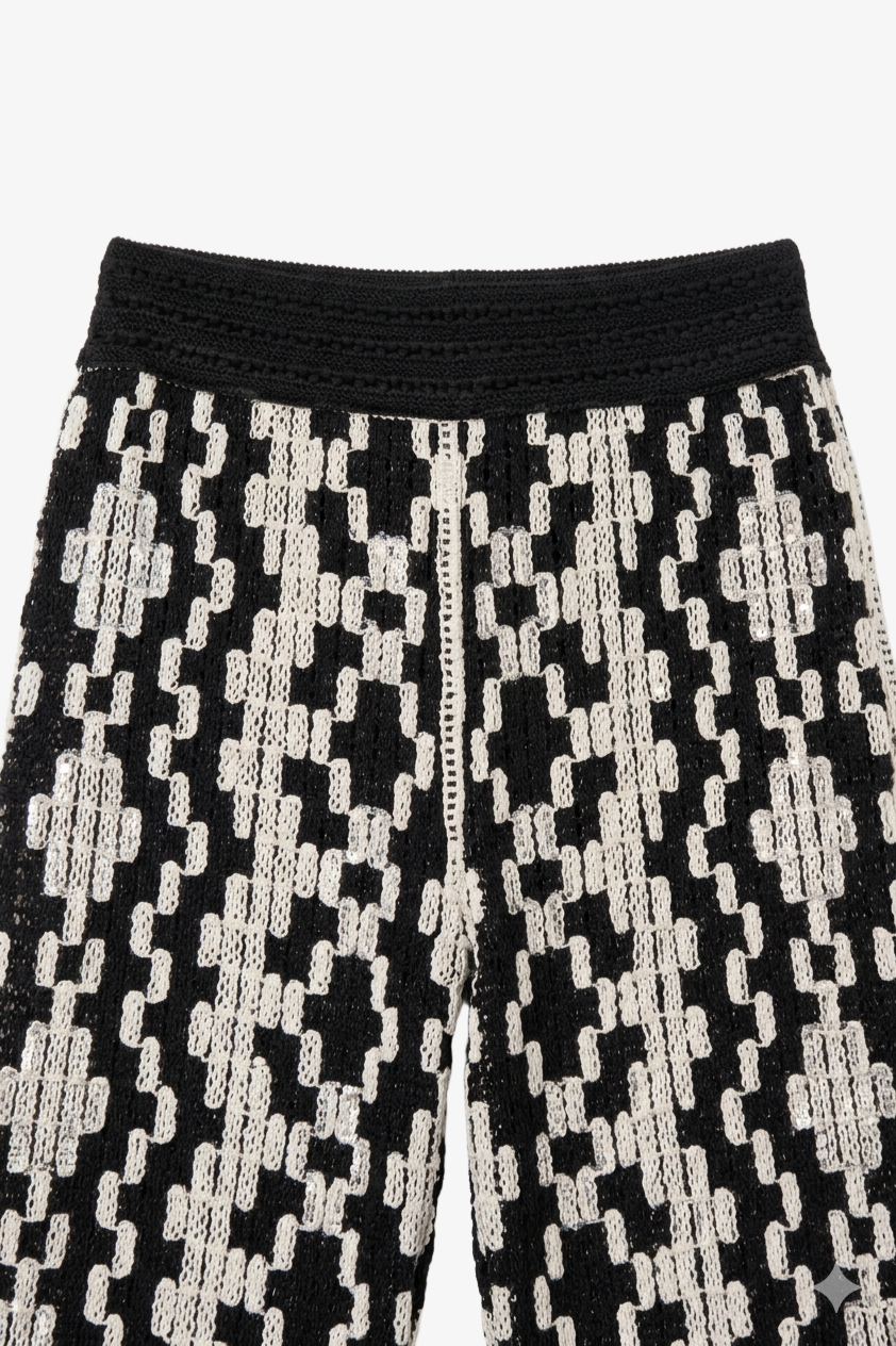 Geometric Crochet Beach Pants
