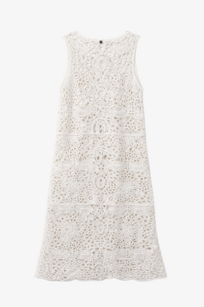Floral Crochet Beach Dress