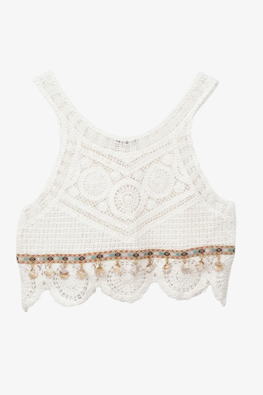 Shell-Trimmed Beach Set