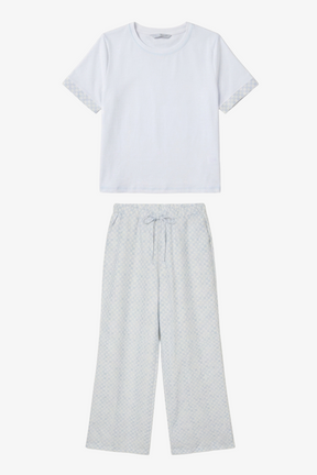 Relaxed Checkered Pyjama Set