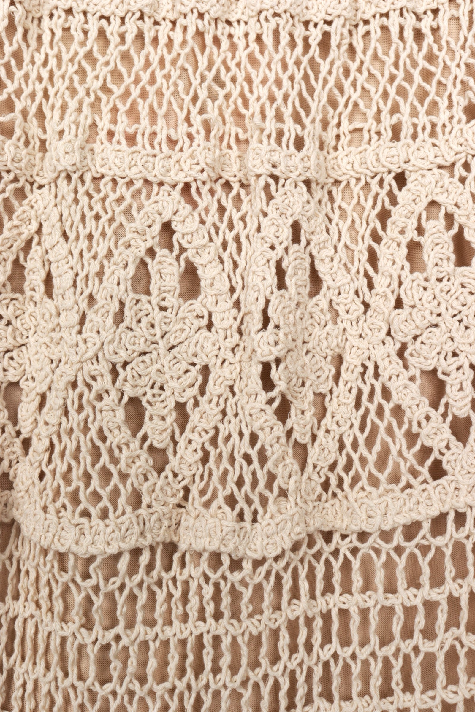 Tiered Crochet Maxi Skirt