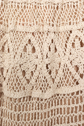 Tiered Crochet Maxi Skirt