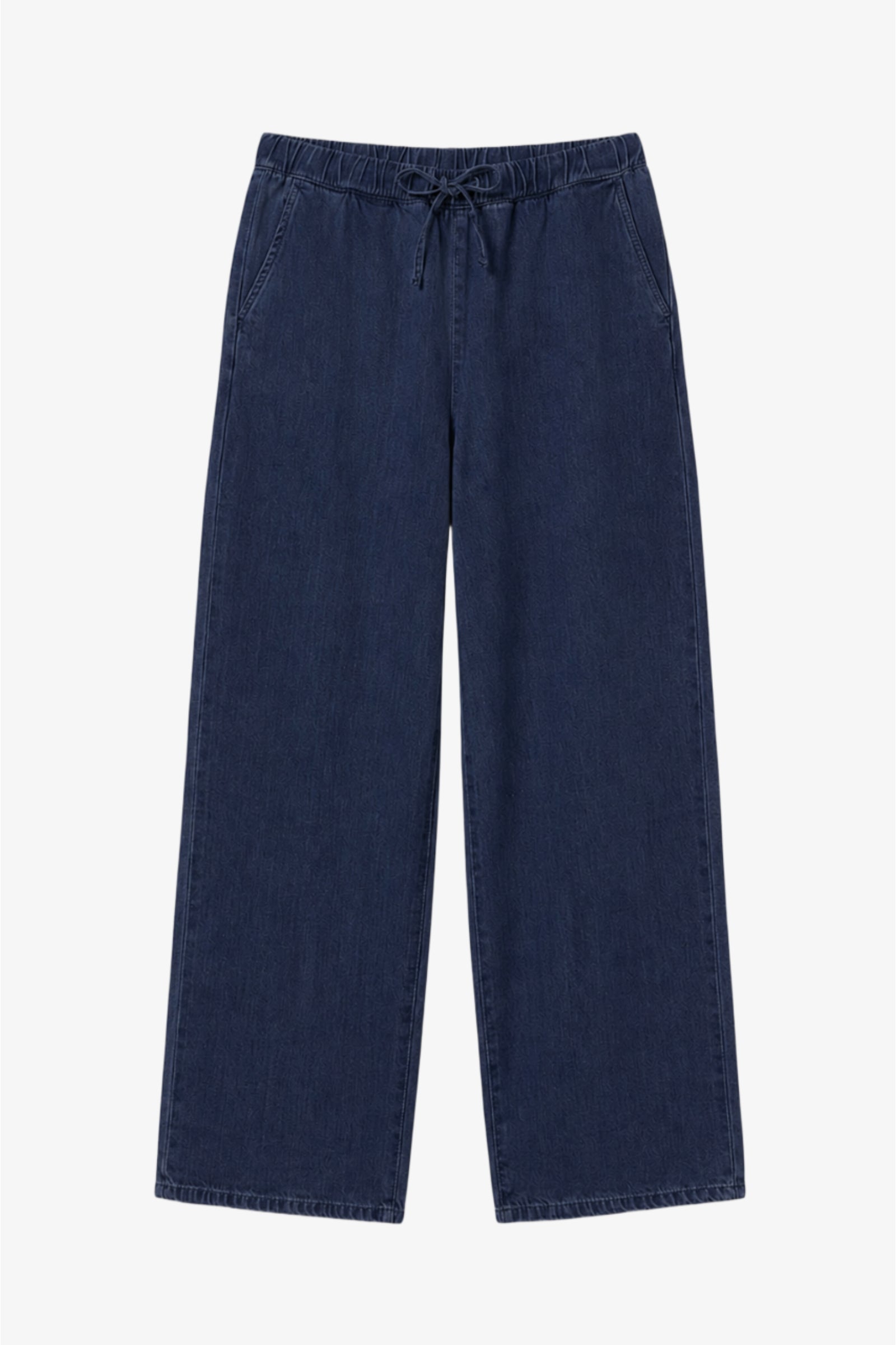 Drawstring Denim Pants