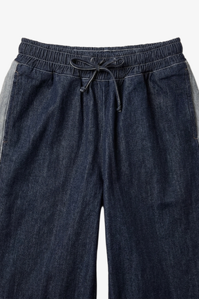 Two-Tone Denim Pants