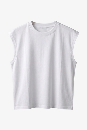 Sleeveless Cropped T-Shirt