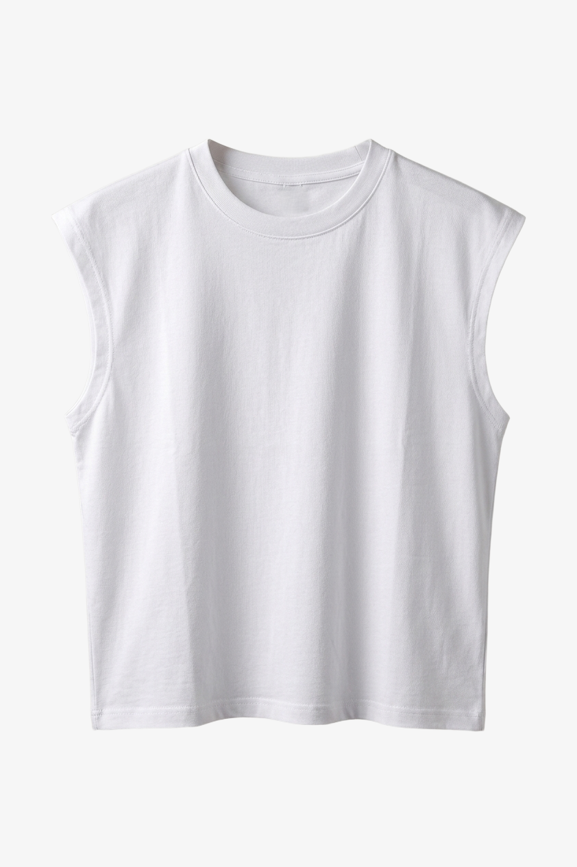 Sleeveless Cropped T-Shirt