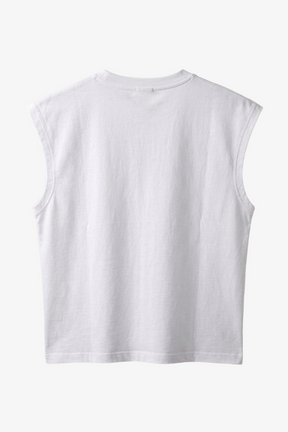 Sleeveless Cropped T-Shirt