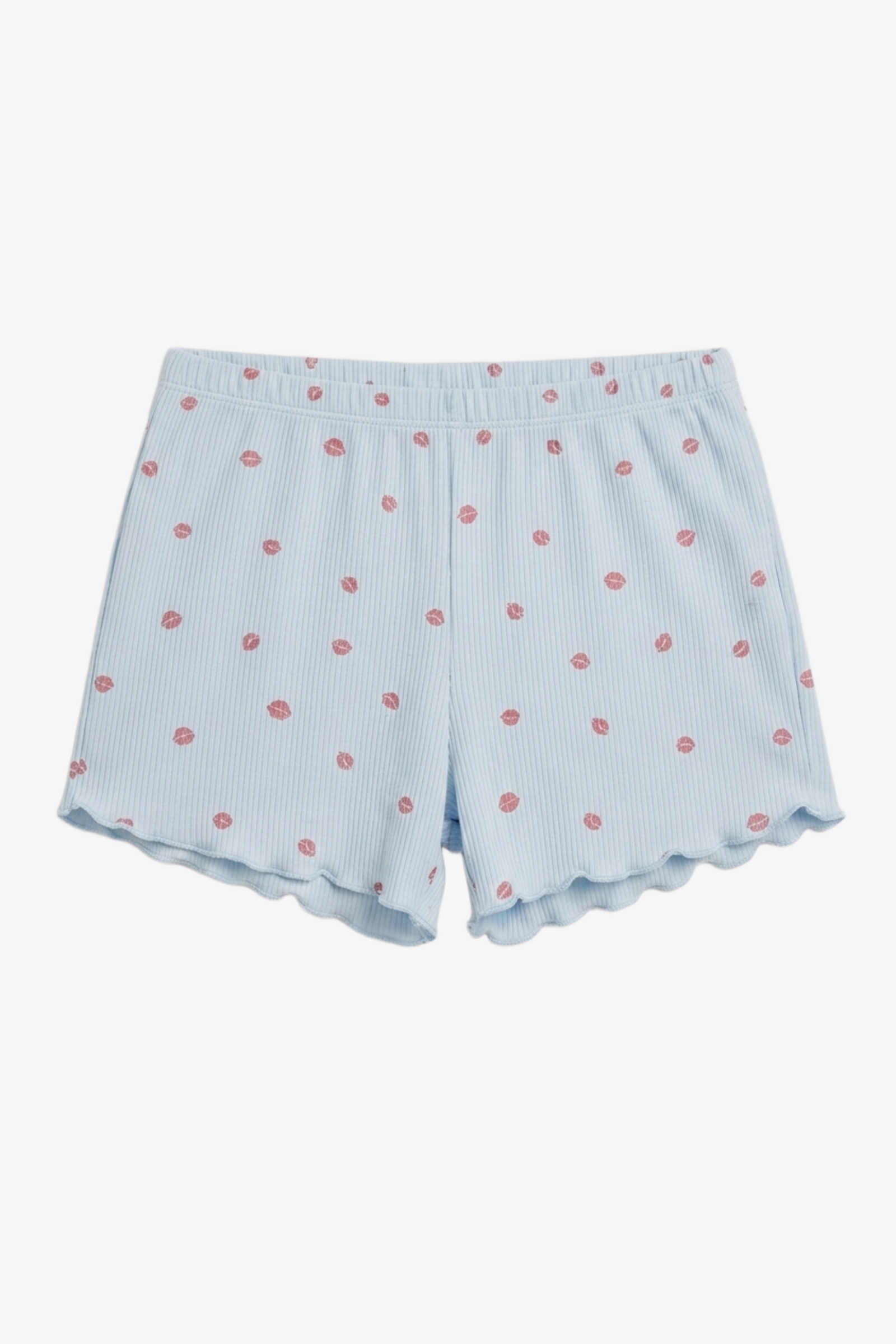 Lips-Print Ribbed Pyjama