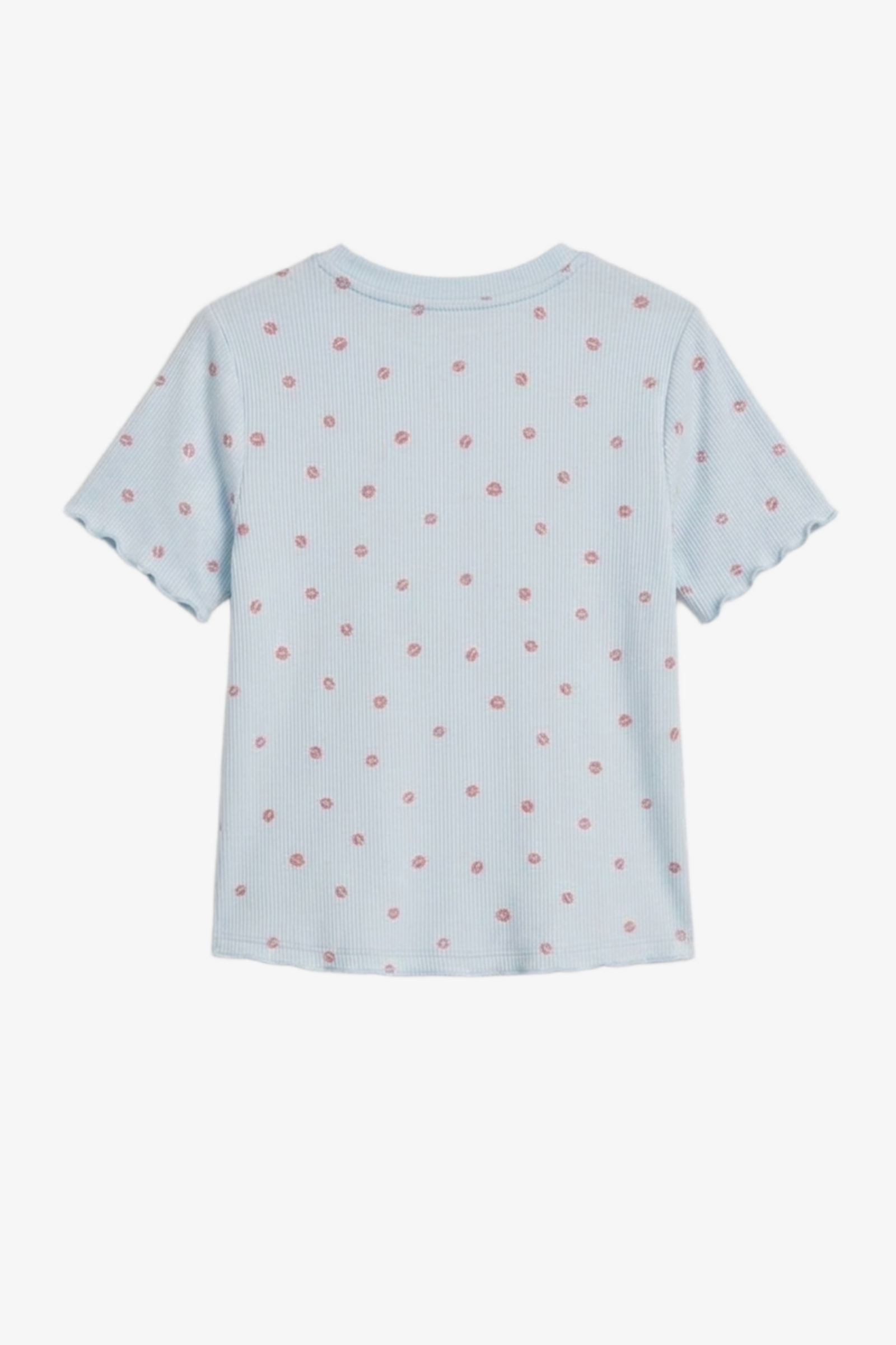Lips-Print Ribbed Pyjama