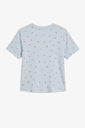 Lips-Print Ribbed Pyjama