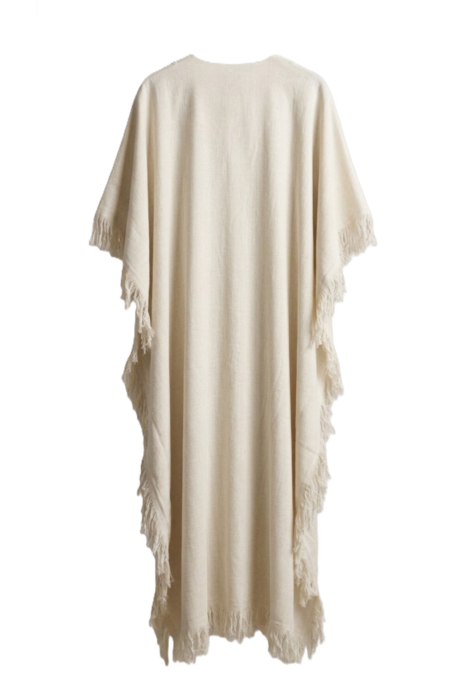 Fringed Trim Maxi Dress