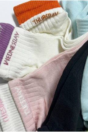 Weekdays High Ankle Socks - 7 Pairs